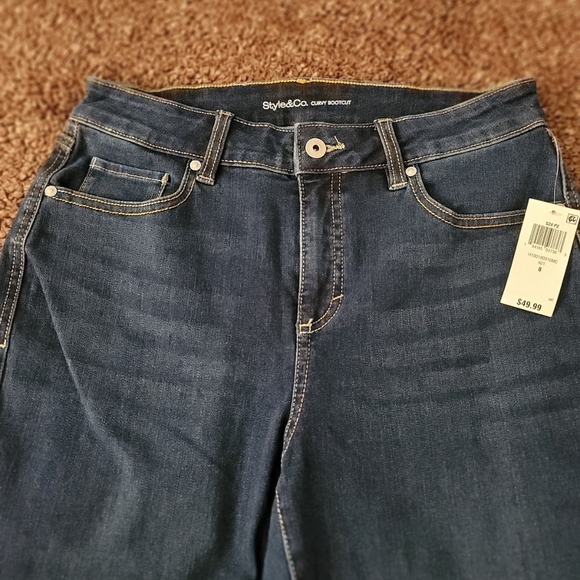 Style & Co Blue Boot Cut Jeans Classic Fit - Picture 3 of 4